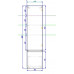 Шкаф подвесной  Art&Max TECHNO 160 см Дуб бомонд лофт,правый