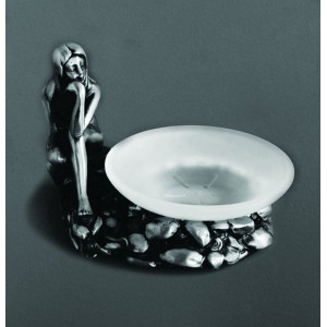 Мыльница Art&Max Juno (AM-0071C-T) серебро (настольная)