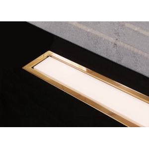 Линейный трап Confluo Premium White Glass Line 300 Gold