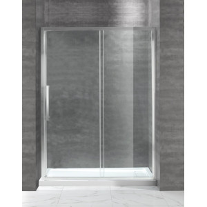 Душевая дверь Cezares Lux Soft BF1 (150 см) прозрачное стекло (хром)