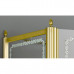 Душевая дверь Cezares Retro B1 (90 см) (левая) прозрачное стекло с матовым узором (золото)