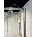 Душевой уголок Cezares Giubileo Scorrevole R2 (100x100) прозрачное стекло с матовым узором (сатин)