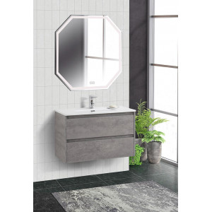 Мебель для ванной комнаты BelBagno KRAFT 39-800/390-2C-SO-CG Cemento Grigio