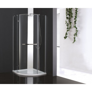 Душевой уголок Cezare Bergamo R1 Arco (L) (100x100) прозрачное стекло