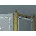 Душевой уголок Cezares Retro P1 (90x90) (правый) матовое стекло с прозрачным узором (бронза)